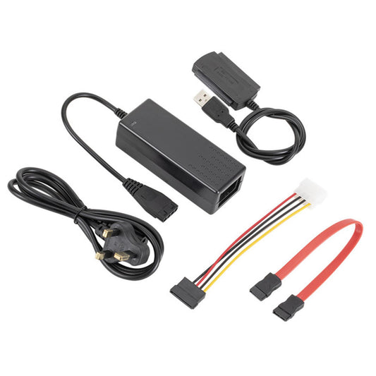 USB 2.0 to SATA Adapter Cable Kit Desktop External Converter 480 Mbps Laptop