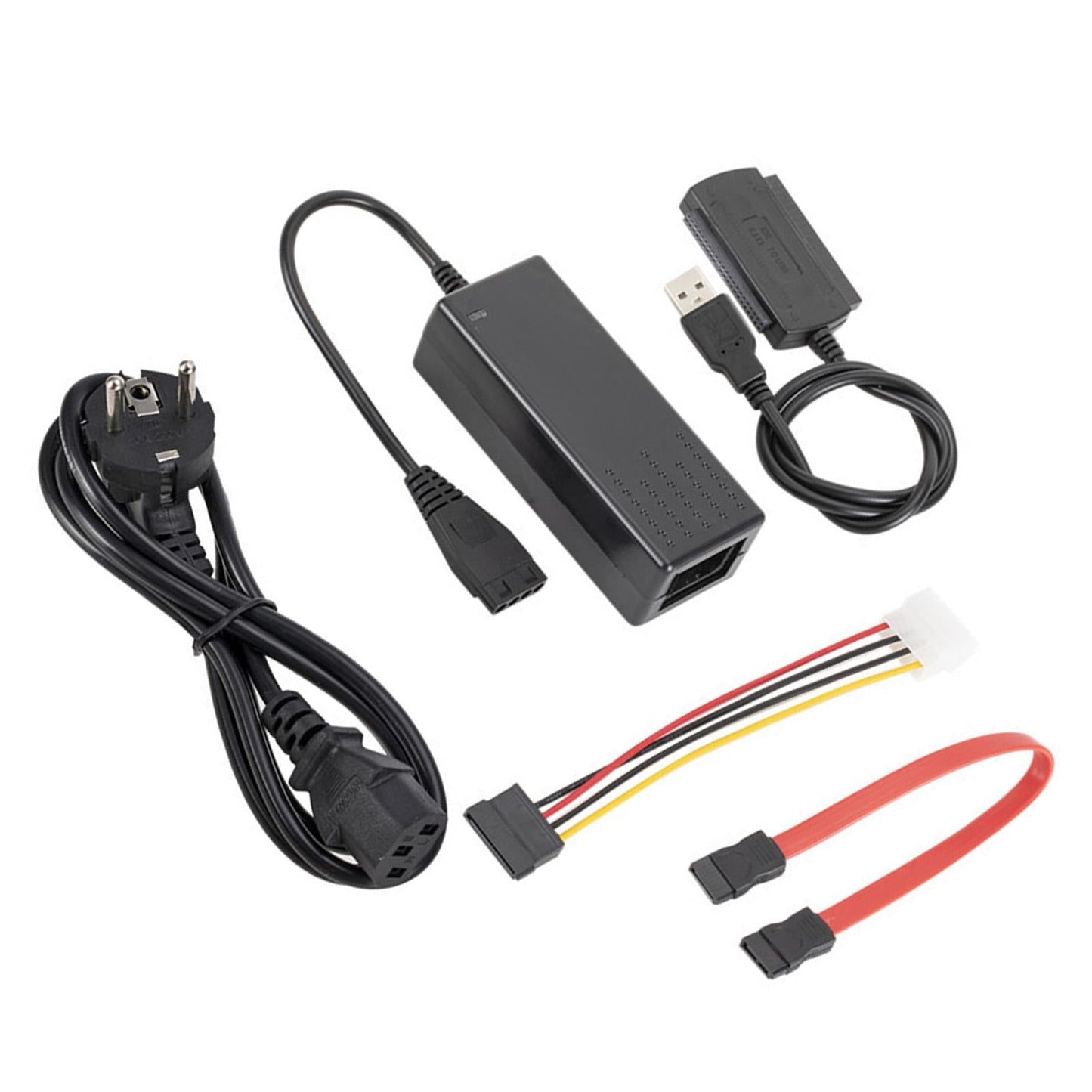 USB 2.0 to SATA Adapter Cable Transfer Cable Kit Computer External Converter