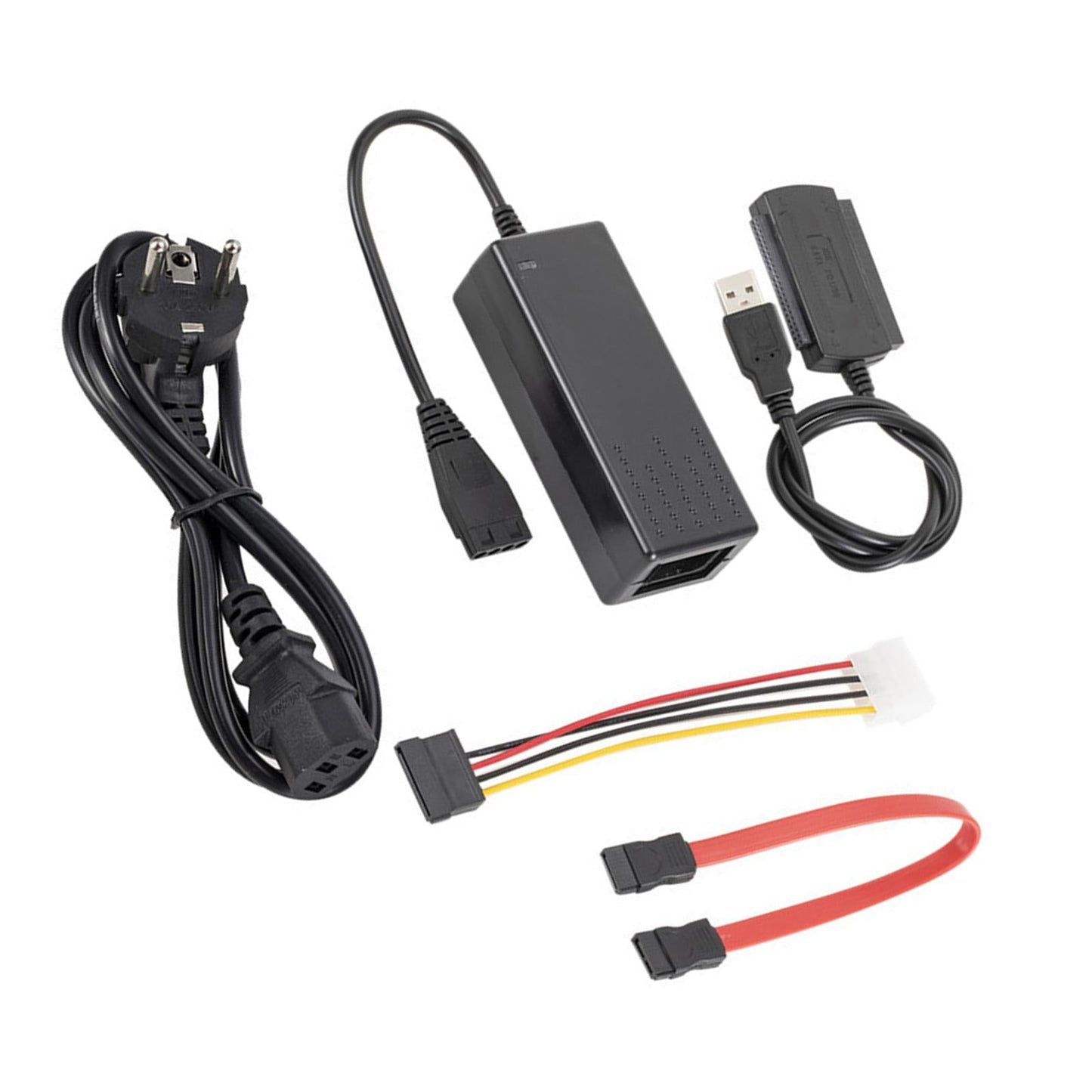 USB 2.0 to SATA Adapter Cable Transfer Cable Kit Computer External Converter