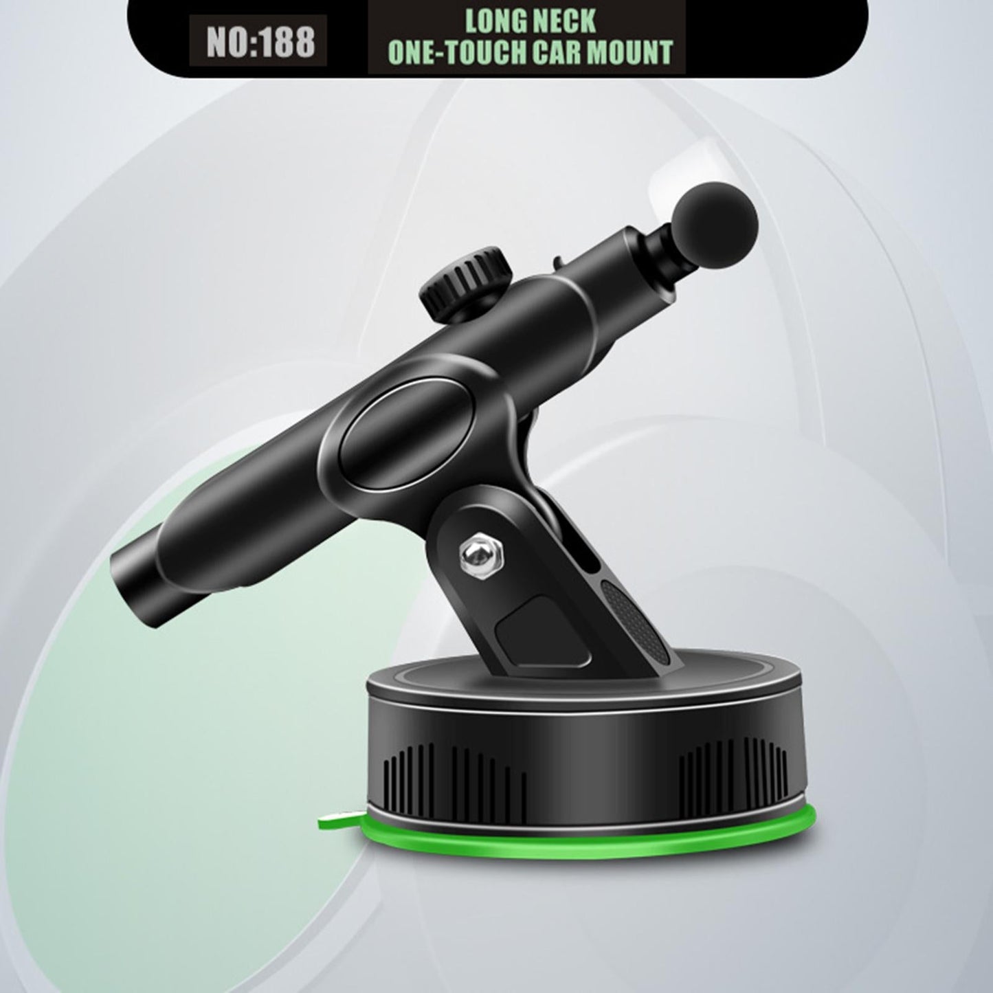 Car Phone Mount Windshield Adjustable Telescopic Arm for Huawei Black