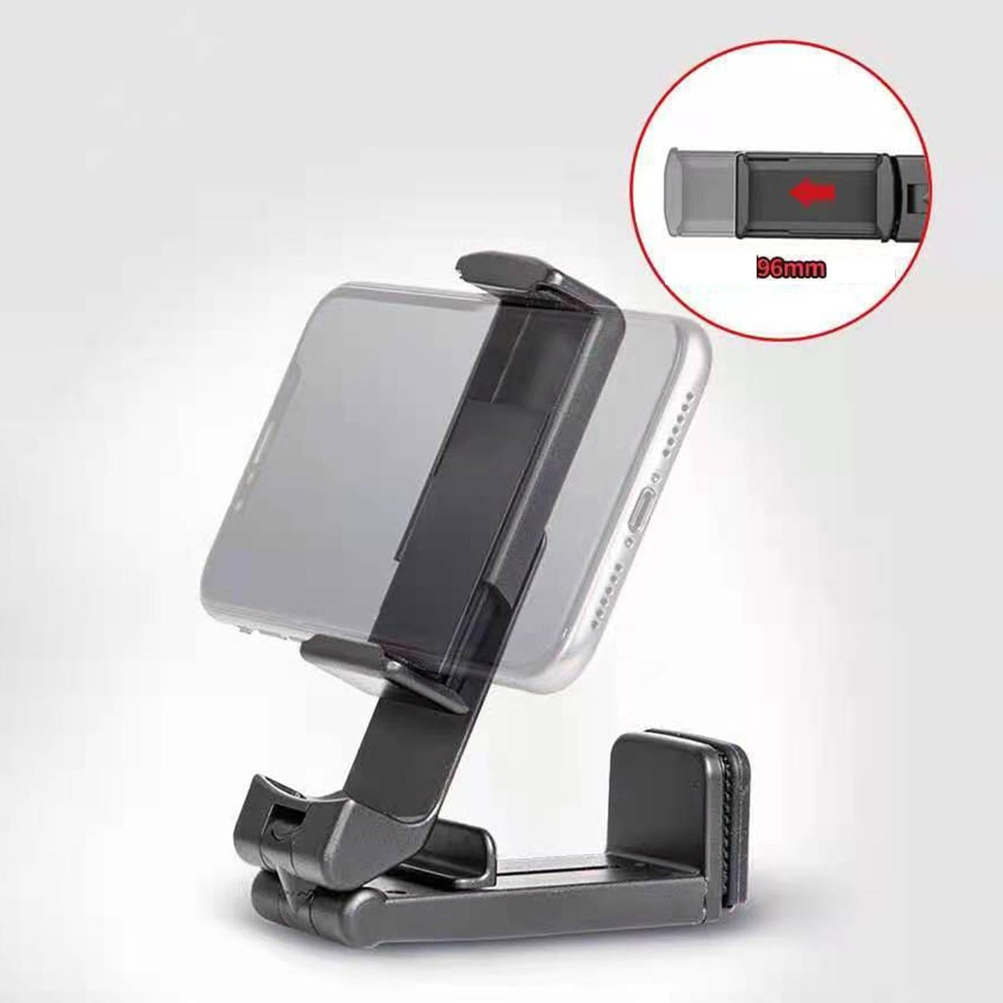 Phone Holder Adjustable Stand for iPhone 12 11 XS Max XR x 8 7 Gym Black