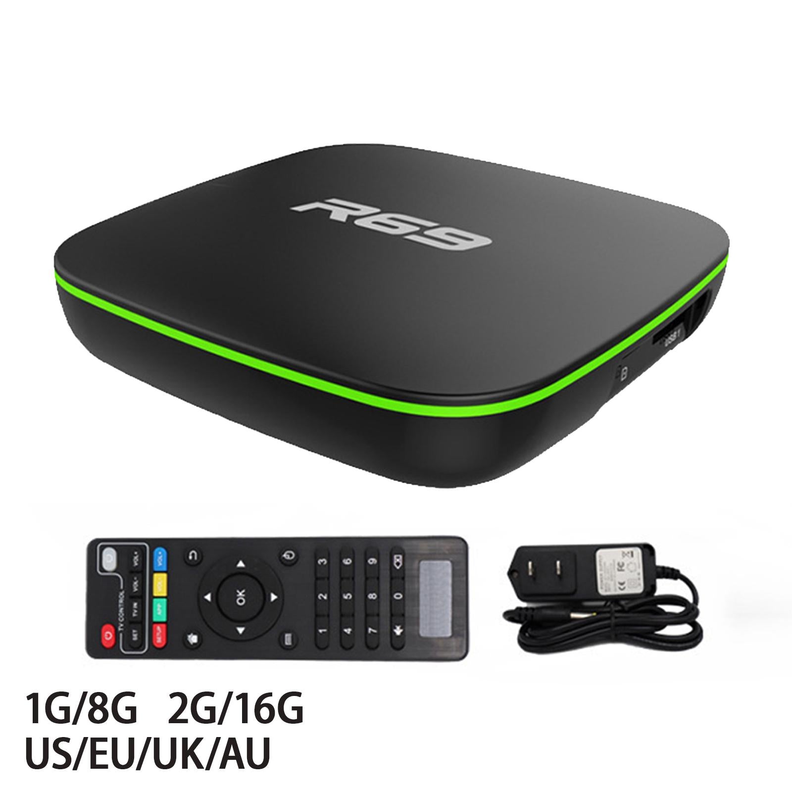 R69 Smart TV Case 4K HD Quad-Core 2.4G Wifi  1G RAM 8G ROM