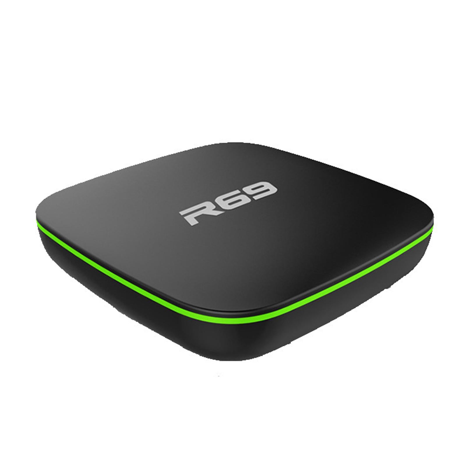 R69 Smart TV Case 4K HD Quad-Core 2.4G Wifi Plug-AU 1G RAM 8G ROM