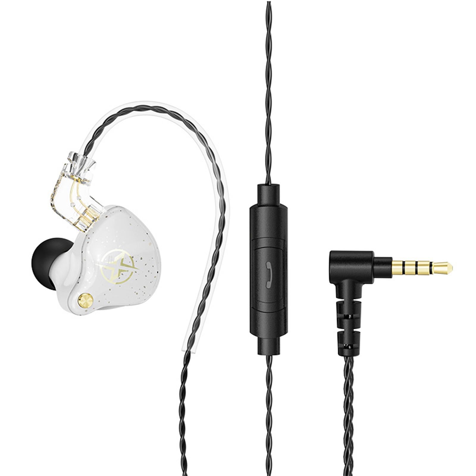 Wired Earbuds Headphones In-Ear 3.5mm Removable Cable Stylish White