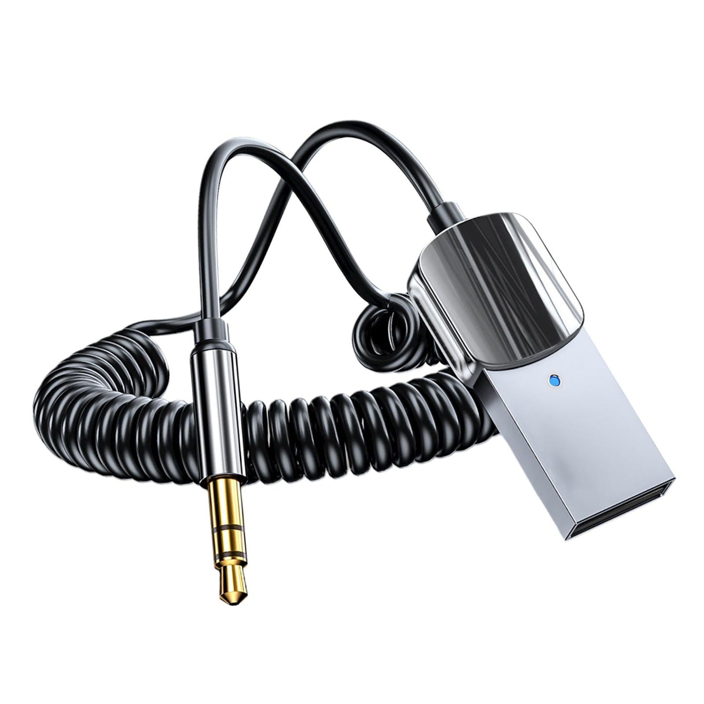 Bluetooth AUX Adapter/ USB to 3.5mm Jack Memory Connection for Car Speaker