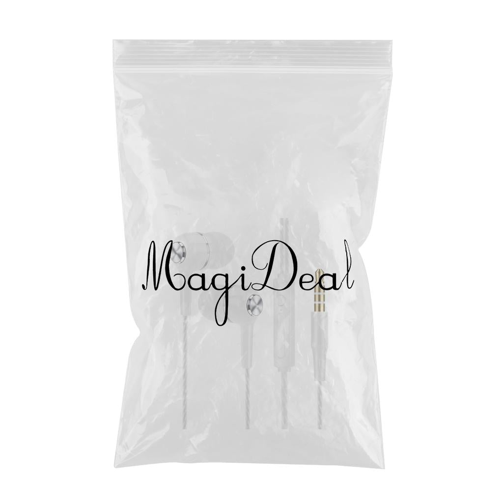 Wired Earphone in Ear Built in Mic Noise Cancellation for Music Adult white