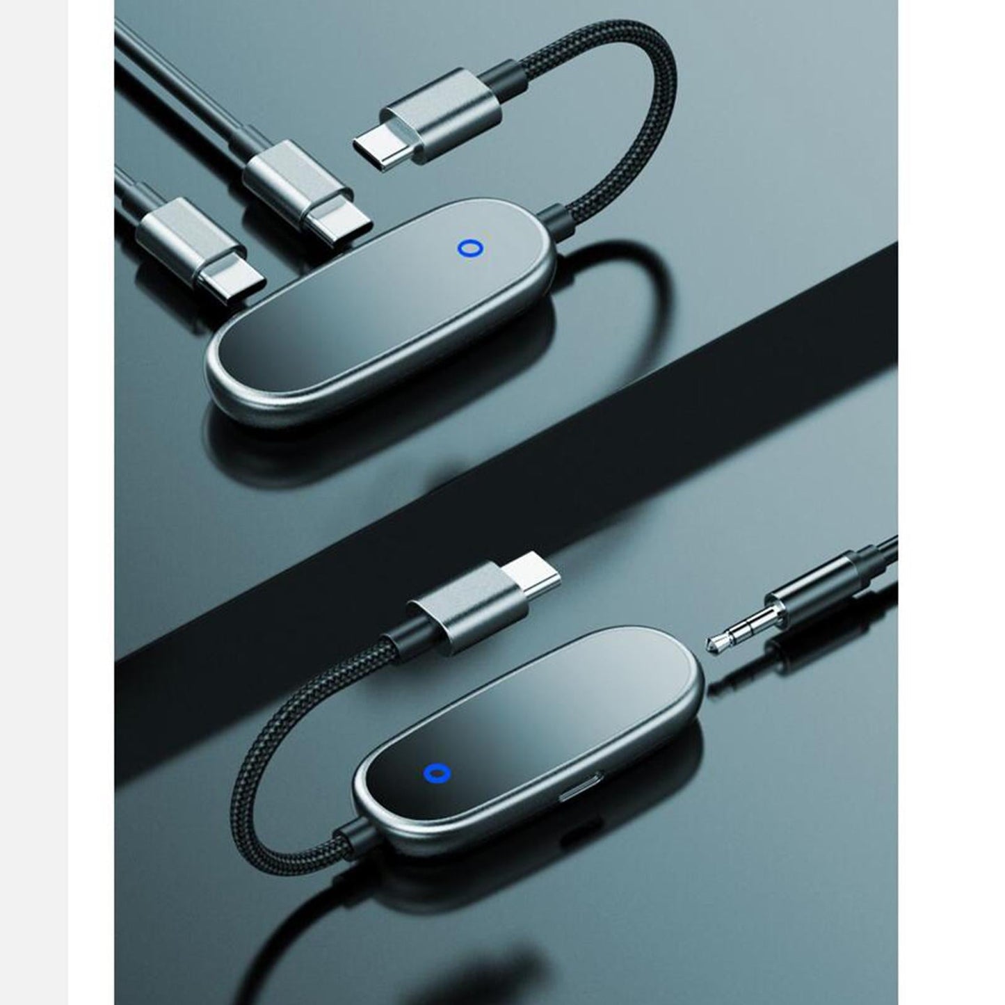 Usb-C Splitter Audio + Charge Adapter Premium Stereo To Dual Type C