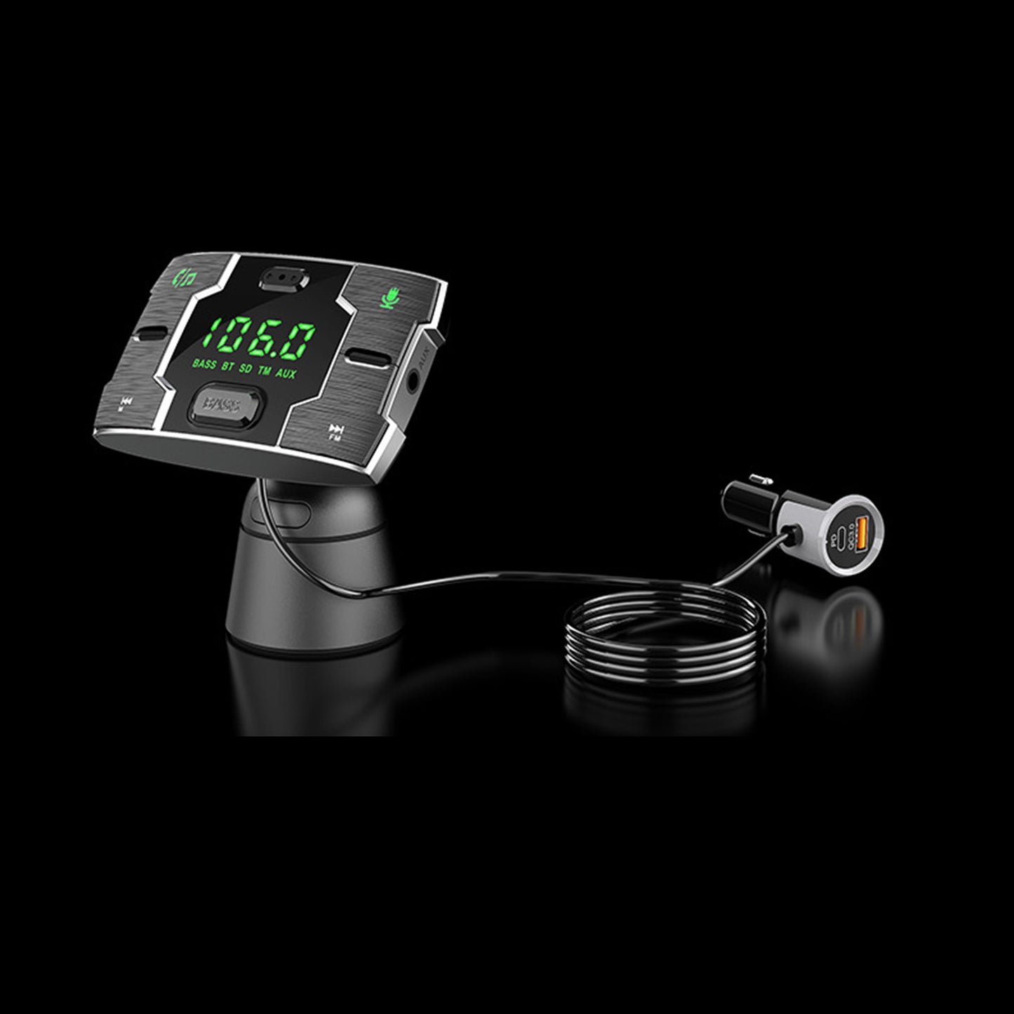 BC75 Bluetooth FM Transmitter Auto MP3 Calling Music Player