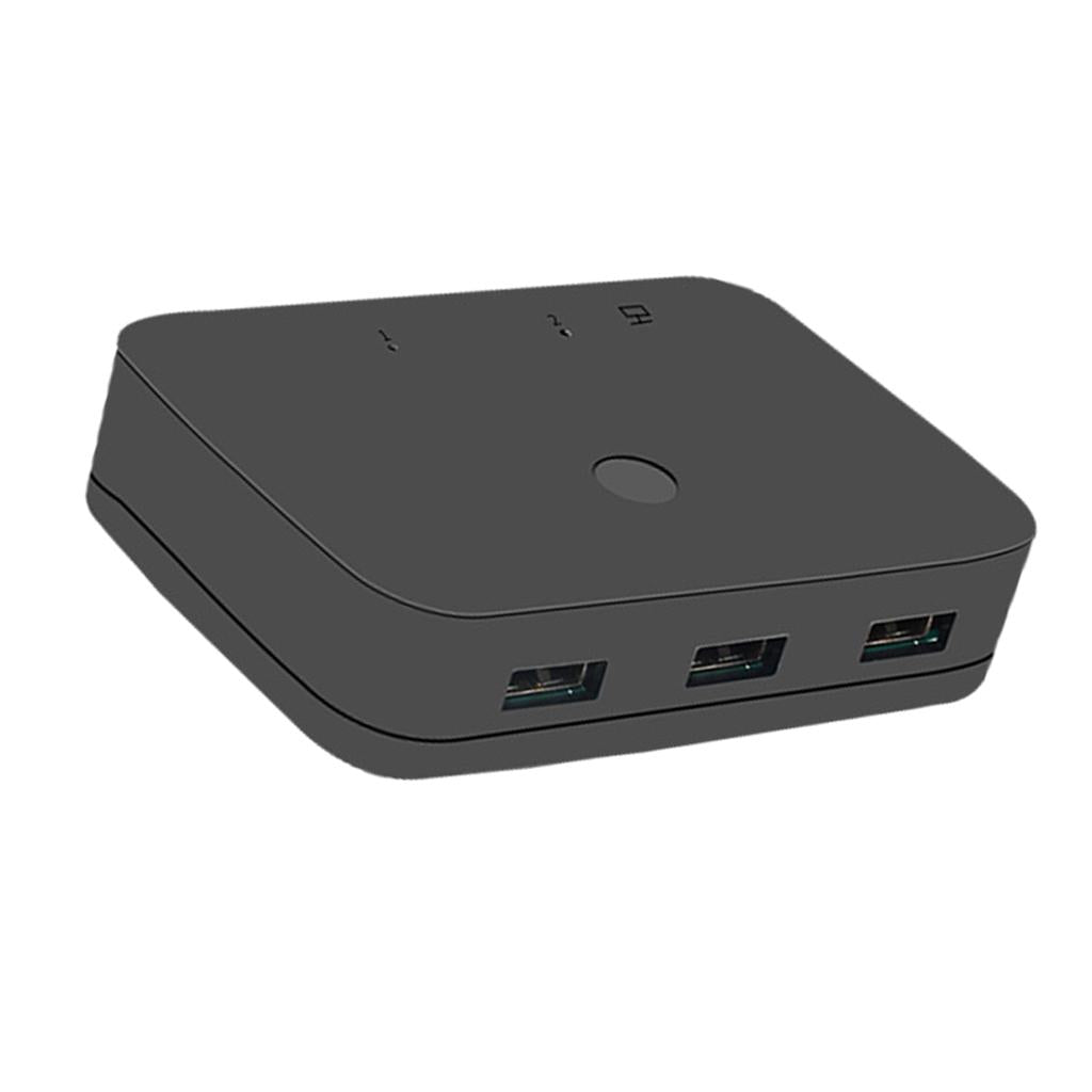 2 in 1 Out KVM Switch HDMI 4K@30Hz Share 2 Computers for Monitor Keyboard