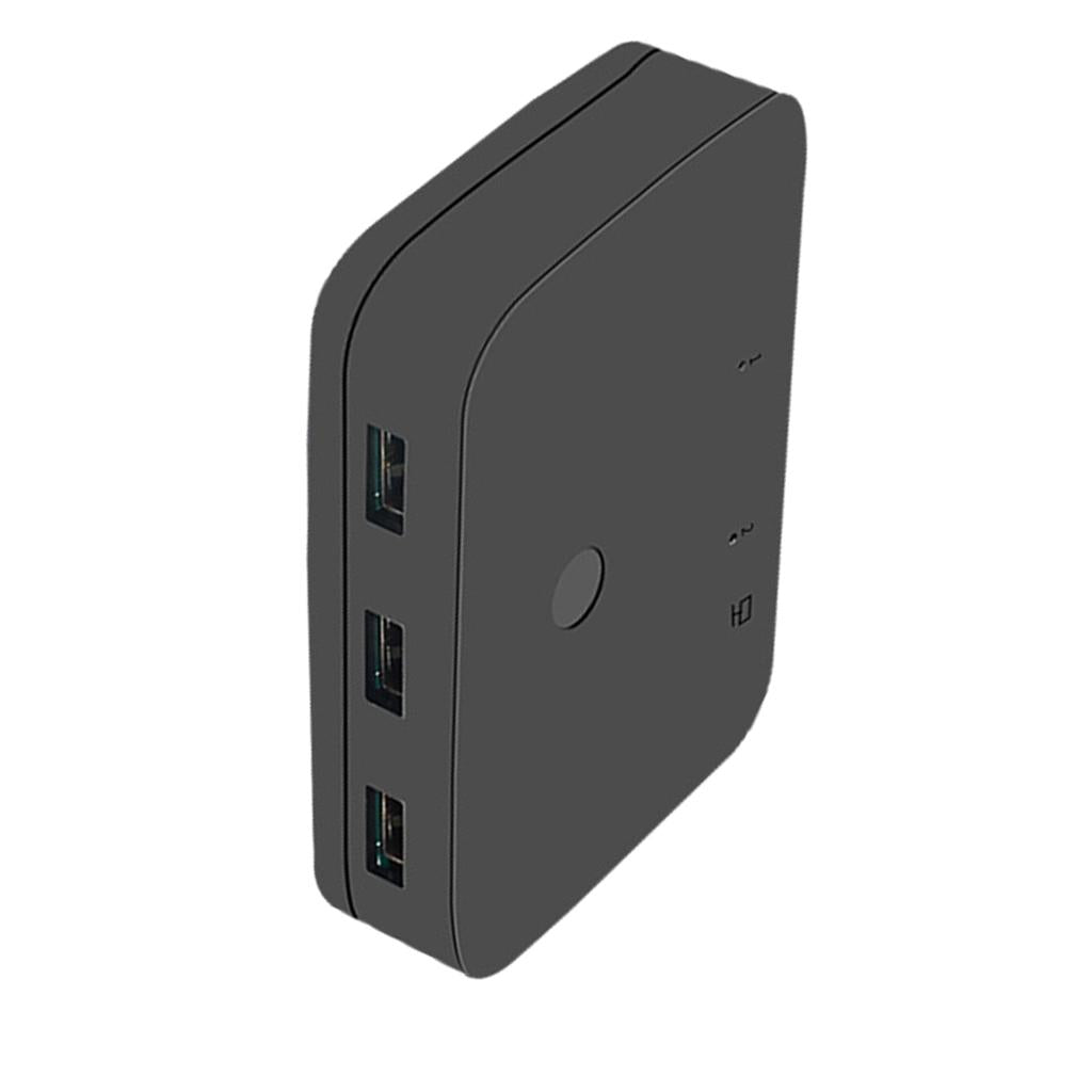 2 in 1 Out KVM Switch HDMI 4K@30Hz Share 2 Computers for Monitor Keyboard