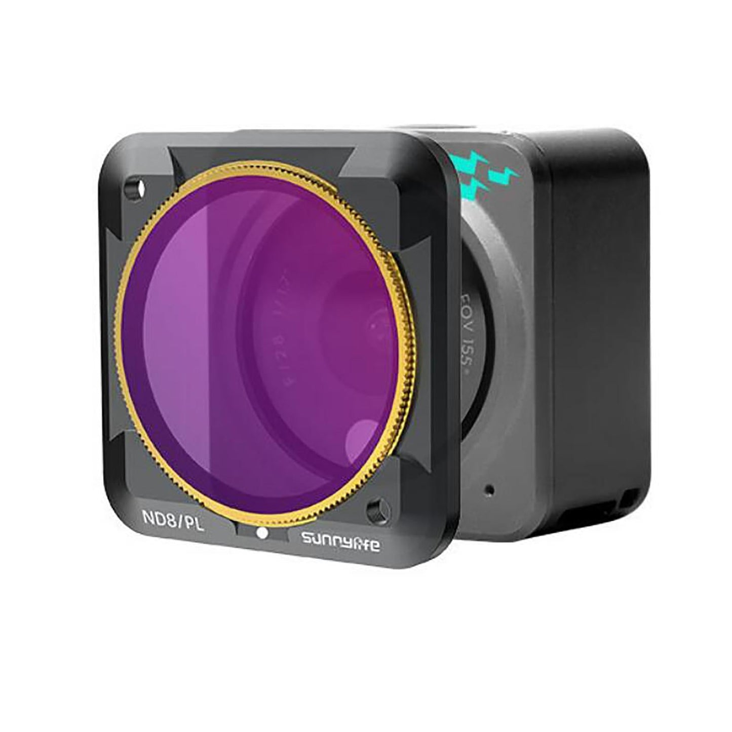 1x Camera Lens Filter Magnetic High Transmittance for Insta 360 MCUV gray