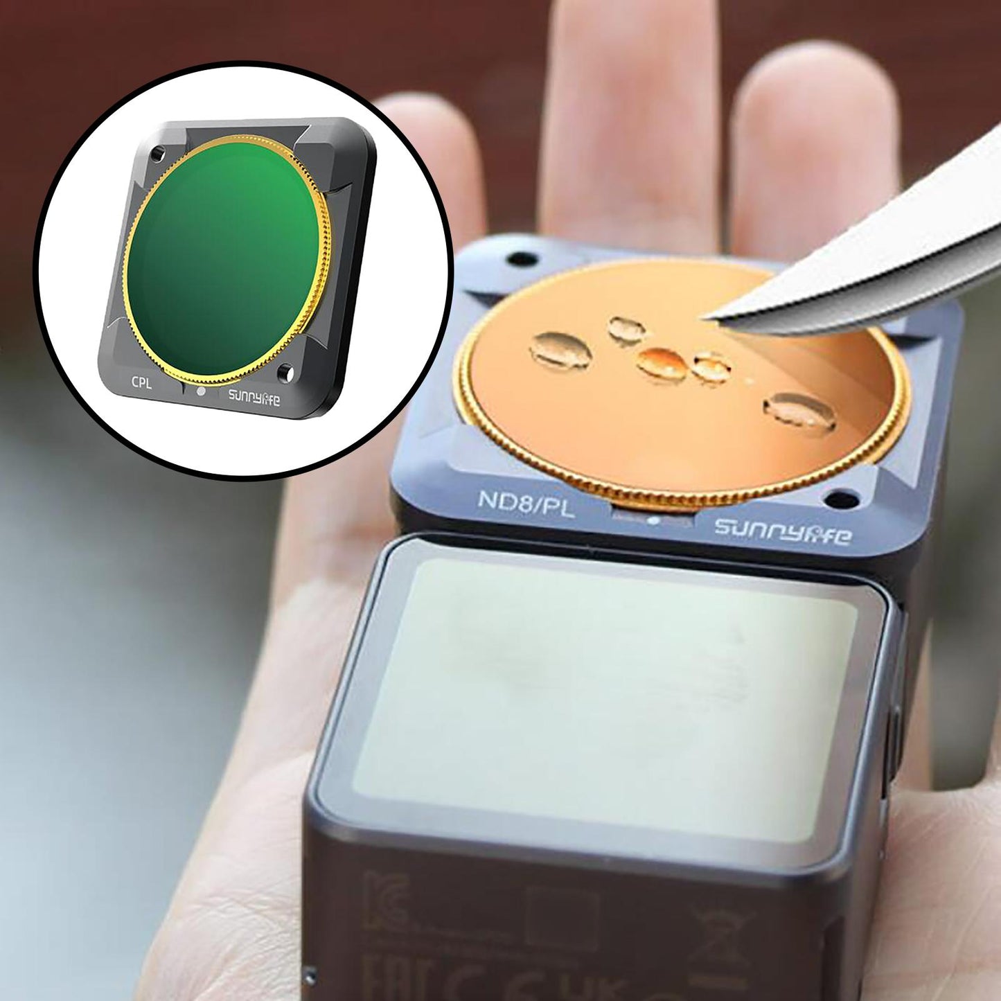 1x Camera Lens Filter Magnetic High Transmittance for Insta 360 CPL green