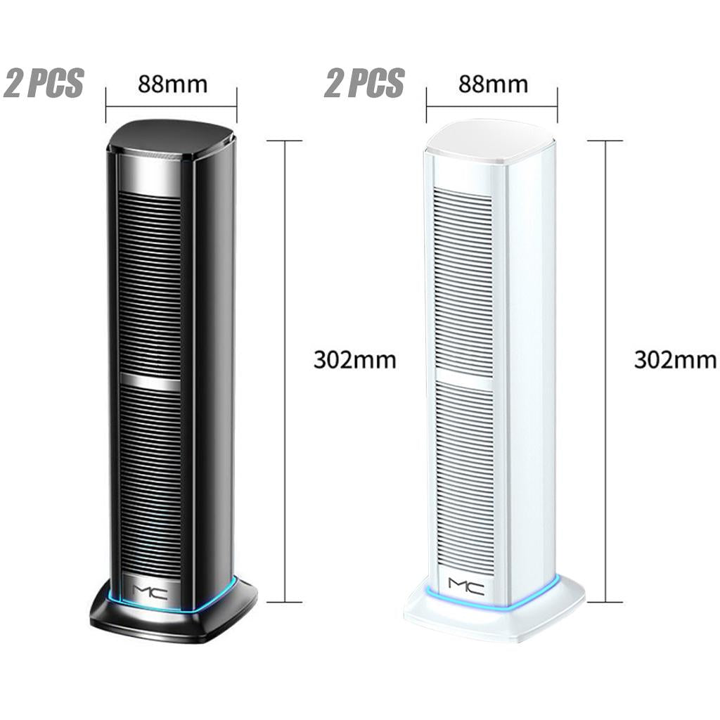 2Pcs Wireless Bluetooth Speaker Sound Box Sound Bass Waterproof  Black