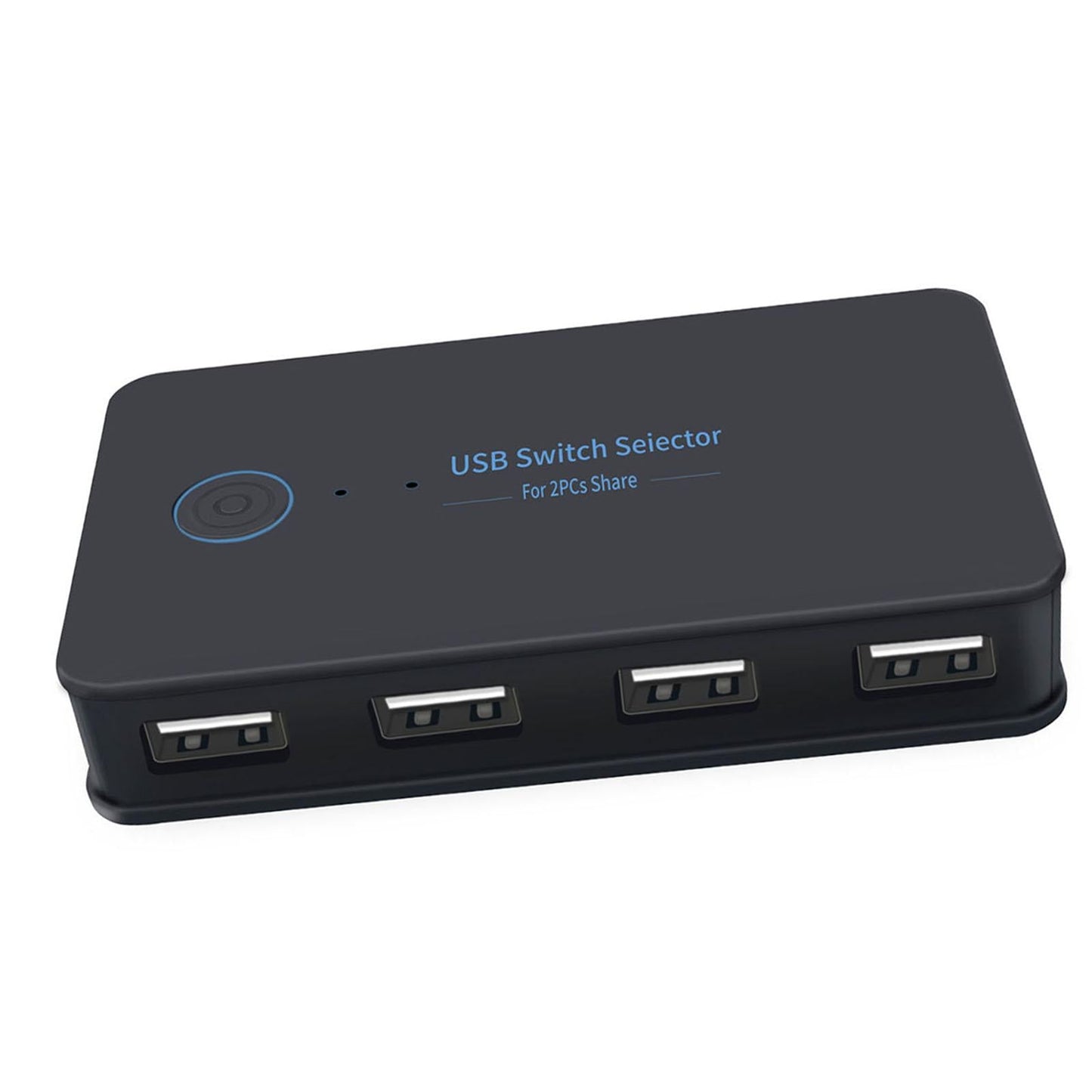 USB2.0 Switch Selector Switcher Box Hub 2 in 4 Output ,Button and LED Design