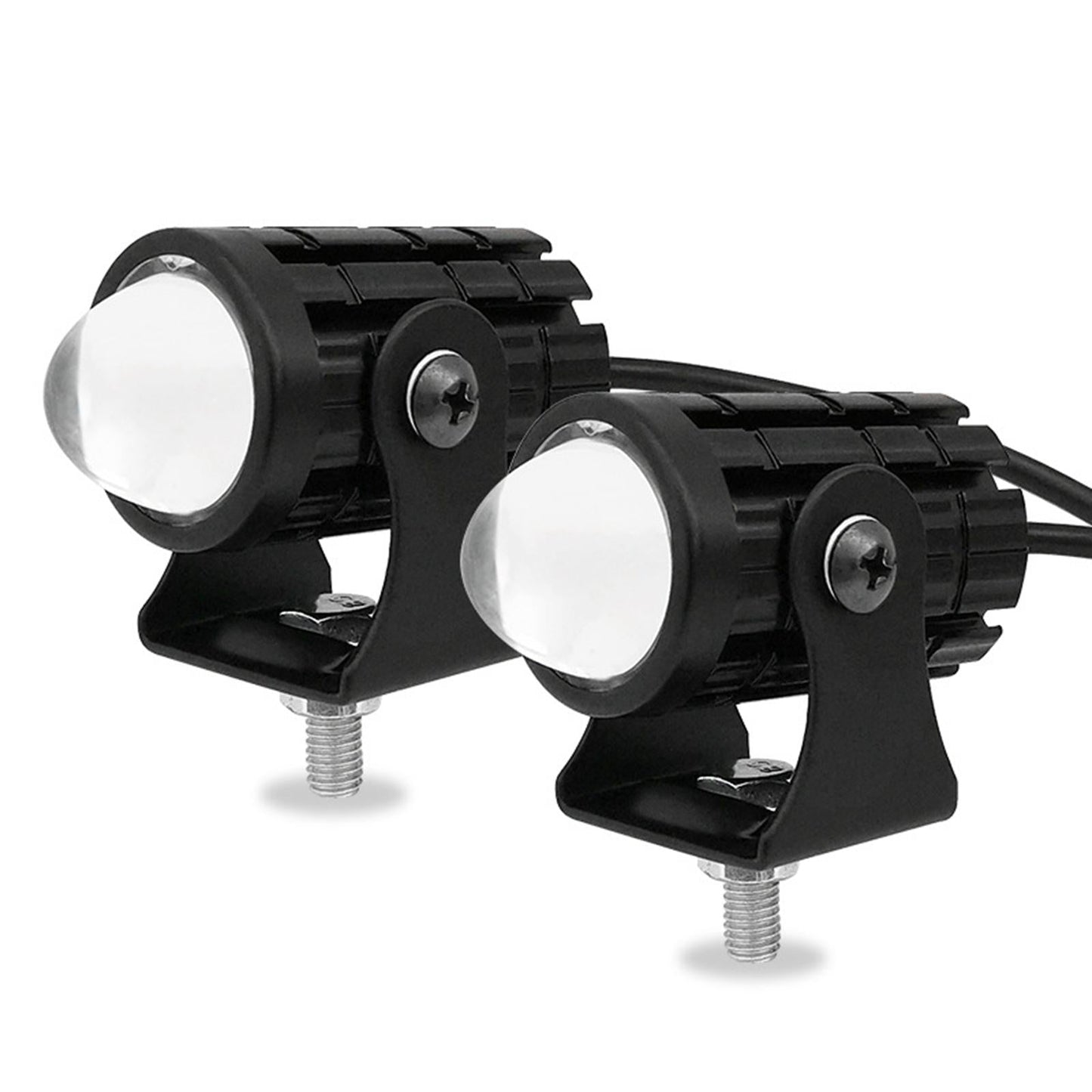 Motorcycle LED Headlight Driving Auxiliary Spotlight Bike Boat 6000K