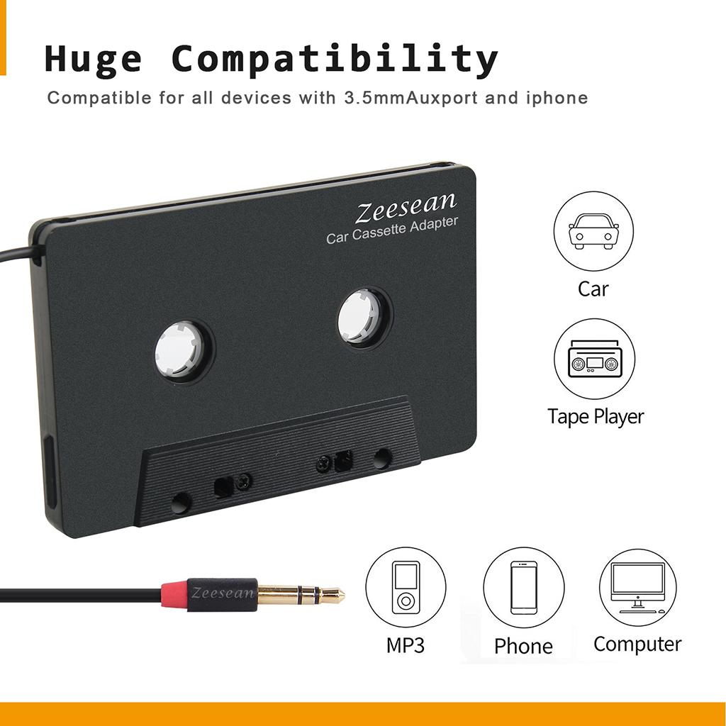 Car Cassette Tape Adapter Wireless Bluetooth for RV Universal Car Audio