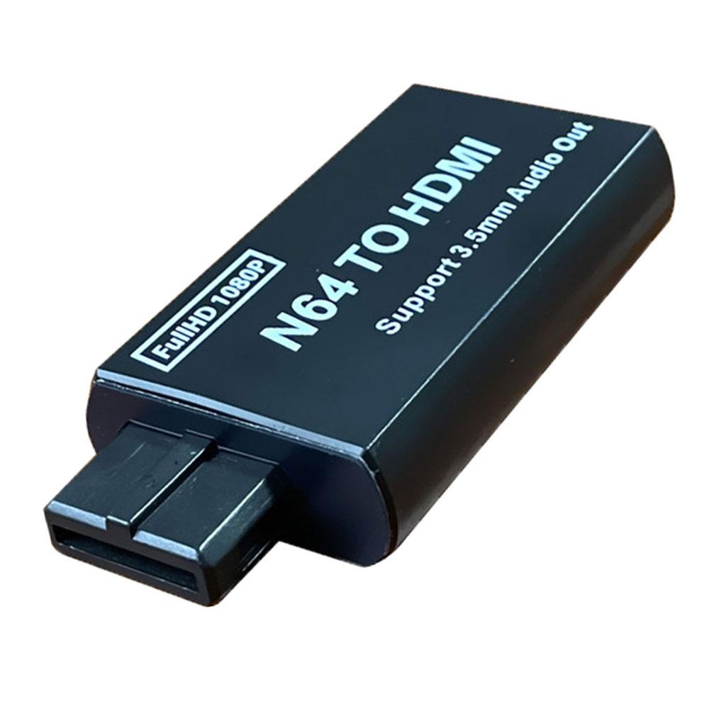 N64 to HDMI Adapter Connector with 3.5mm Audio Output for Nintendo Easy Use