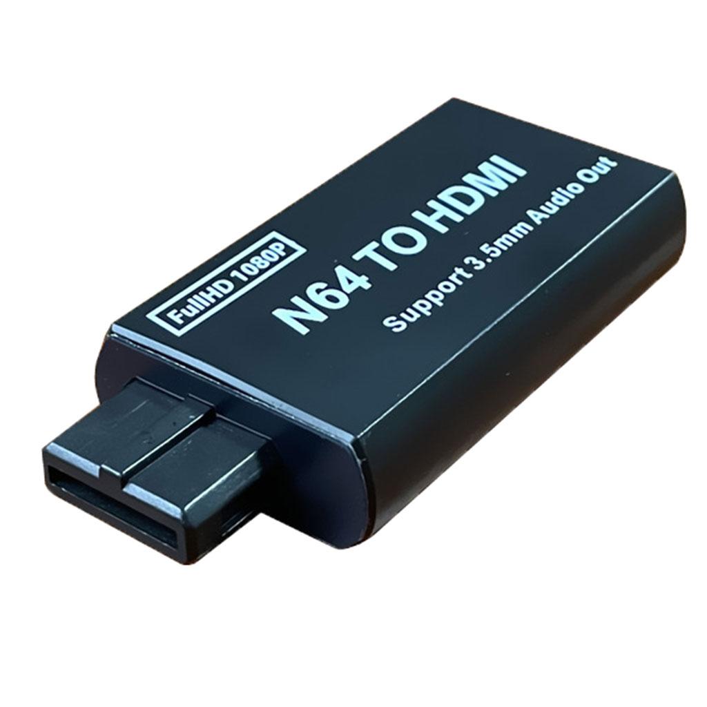 N64 to HDMI Adapter Connector with 3.5mm Audio Output for Nintendo Easy Use