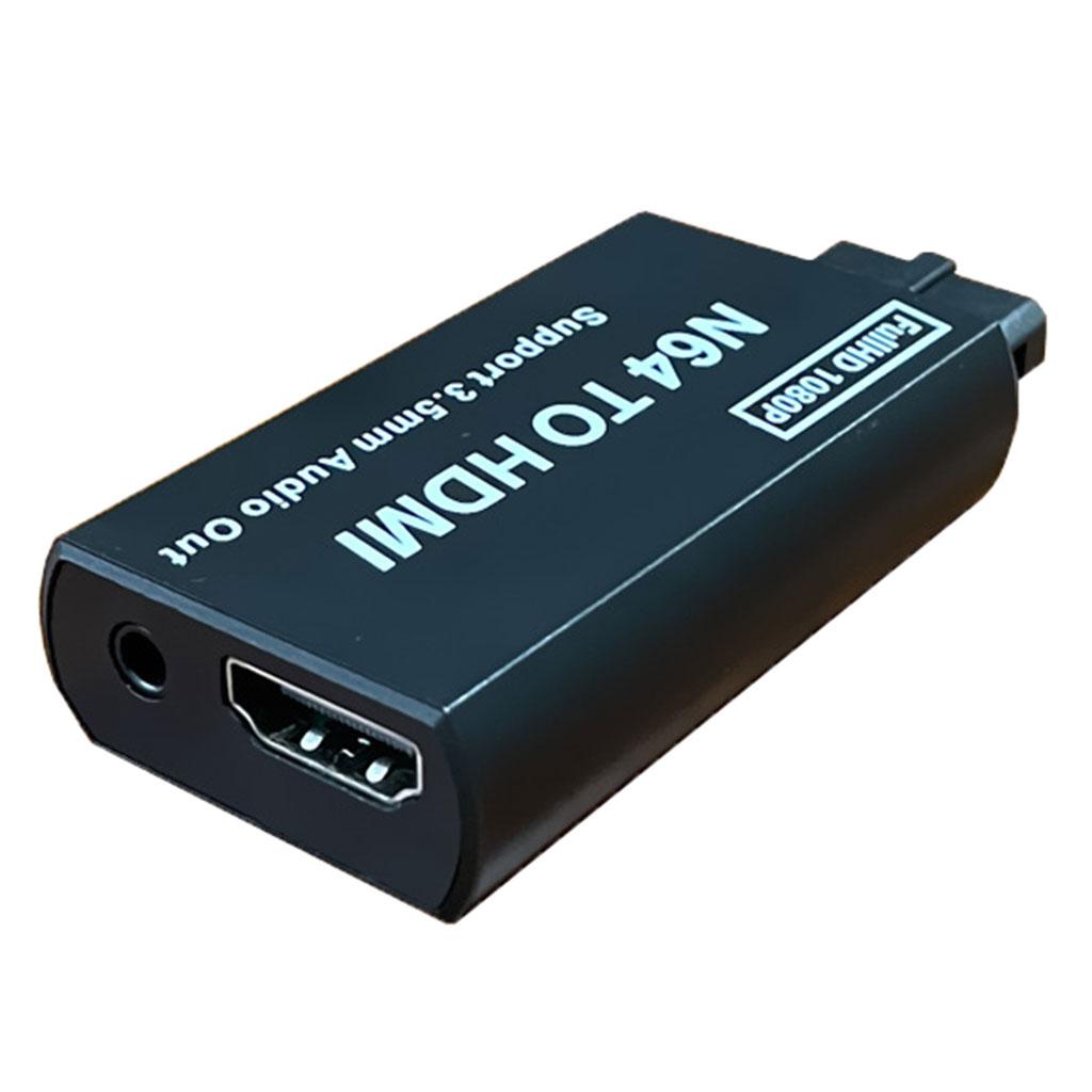 N64 to HDMI Adapter Connector with 3.5mm Audio Output for Nintendo Easy Use