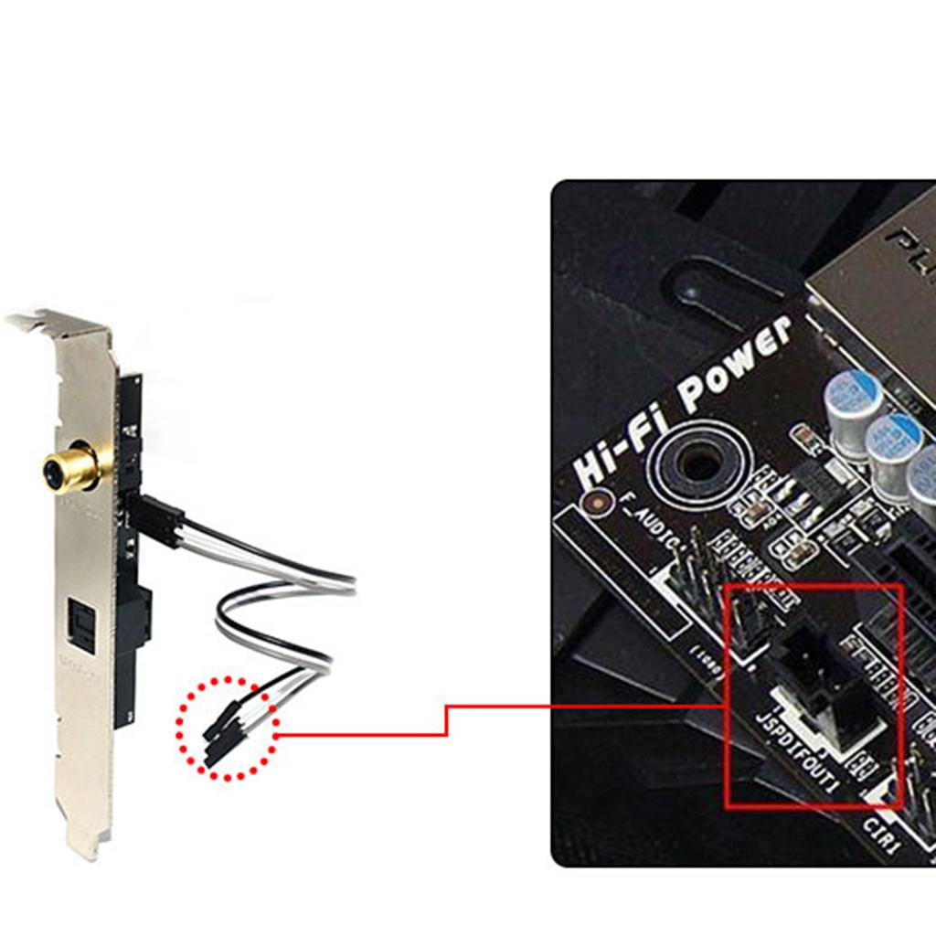 Optical Fiber Coaxial Digital Sound Card 24Bit 192KHz Coaxial RCA for PC