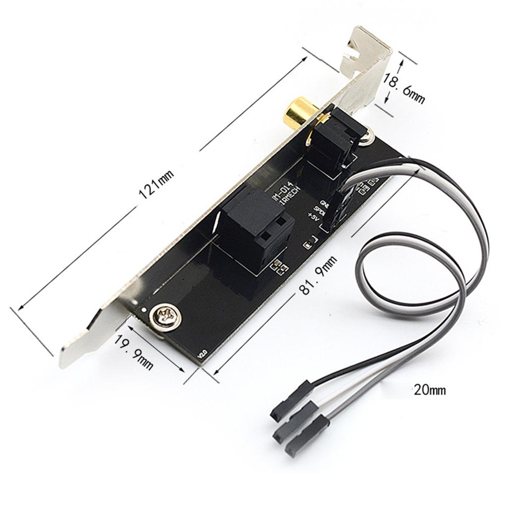 Optical Fiber Coaxial Digital Sound Card 24Bit 192KHz Coaxial RCA for PC