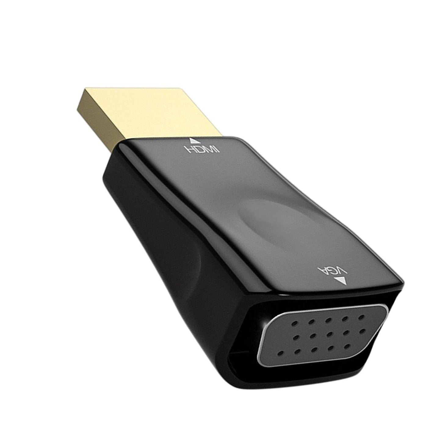 HDMI to VGA Male to Female Converter Video for Computer Black No Aux Cable