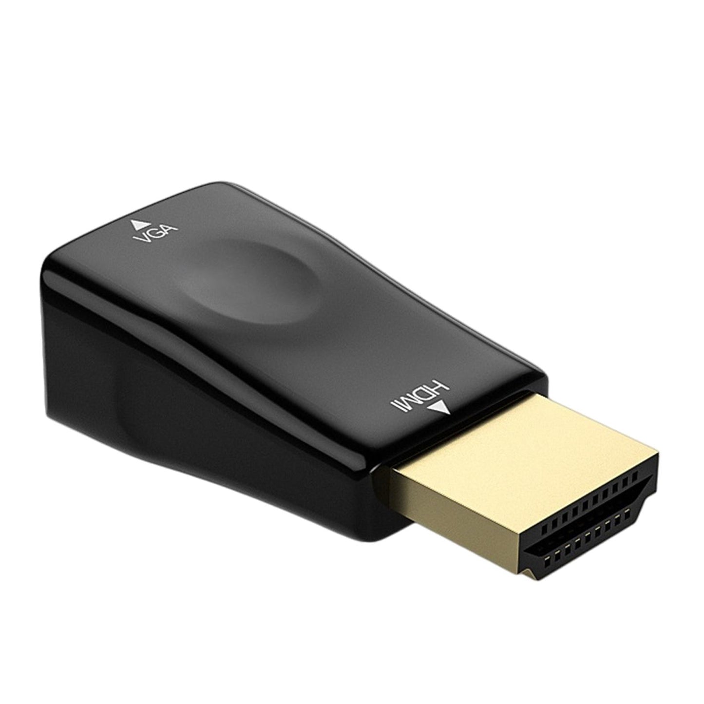 HDMI to VGA Male to Female Converter Video for Computer Black No Aux Cable