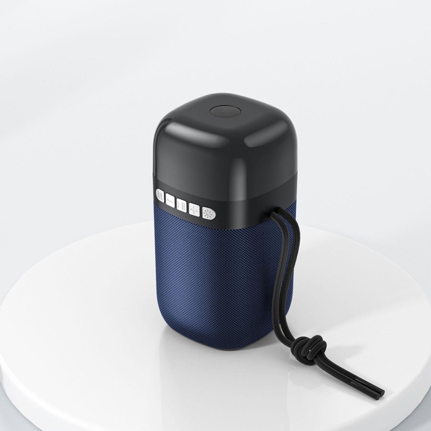Outdoor Portable Speaker Bluetooth FM Cool Lights TF Card Blue
