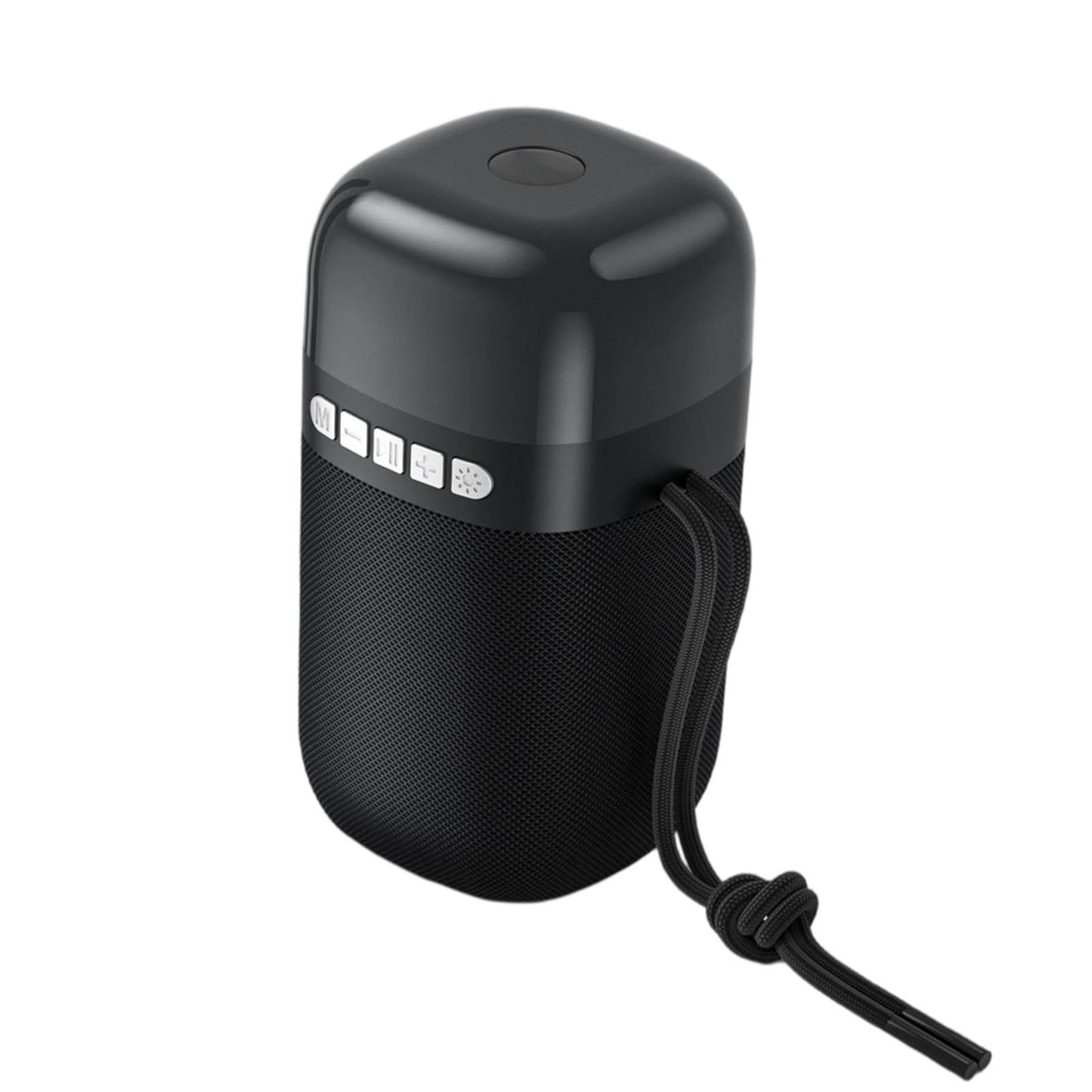 Outdoor Portable Speaker Bluetooth FM Cool Lights TF Card Black