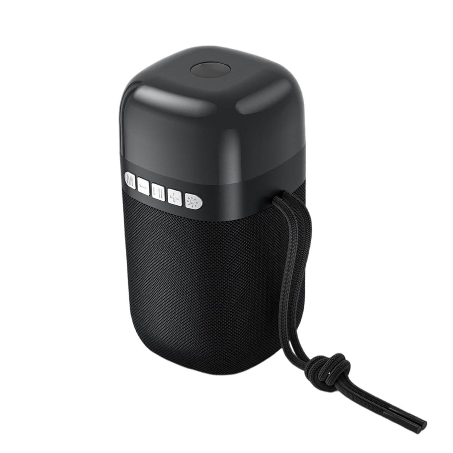 Outdoor Portable Speaker Bluetooth FM Cool Lights TF Card Black