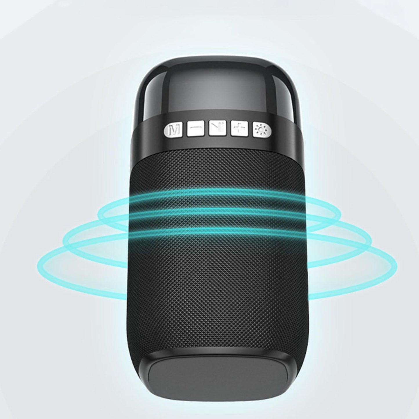Outdoor Portable Speaker Bluetooth FM Cool Lights TF Card Black