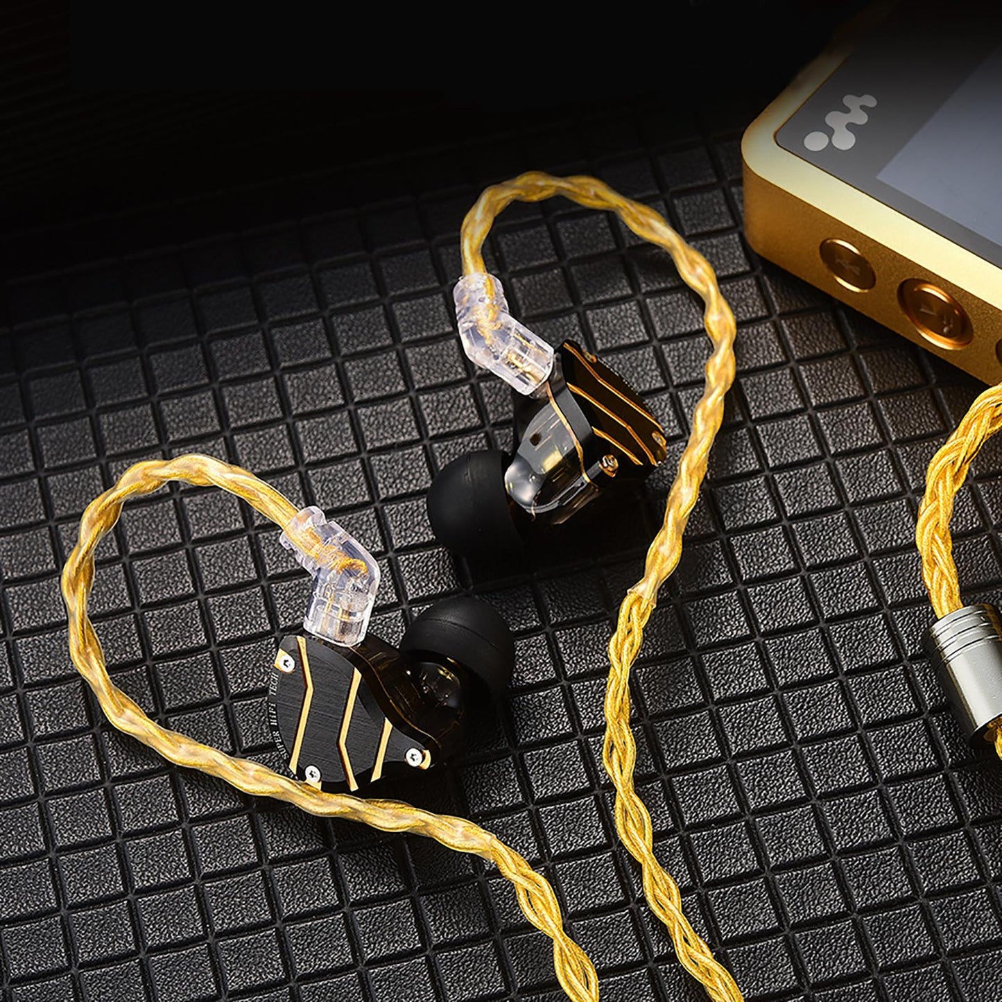 Earphone OFC Wire 2 Pin Connector Upgrade Cable for Qkz Zxn Zxt AK6 Pro Yellow