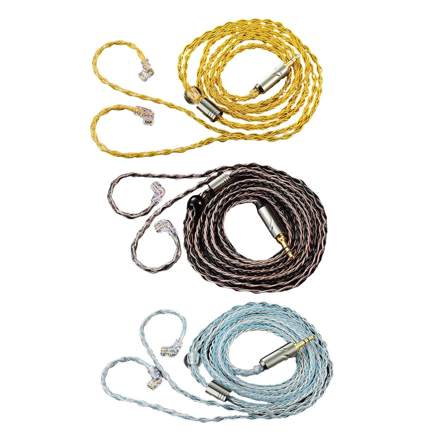 Earphone OFC Wire 2 Pin Connector Upgrade Cable for Qkz Zxn Zxt AK6 Pro Yellow