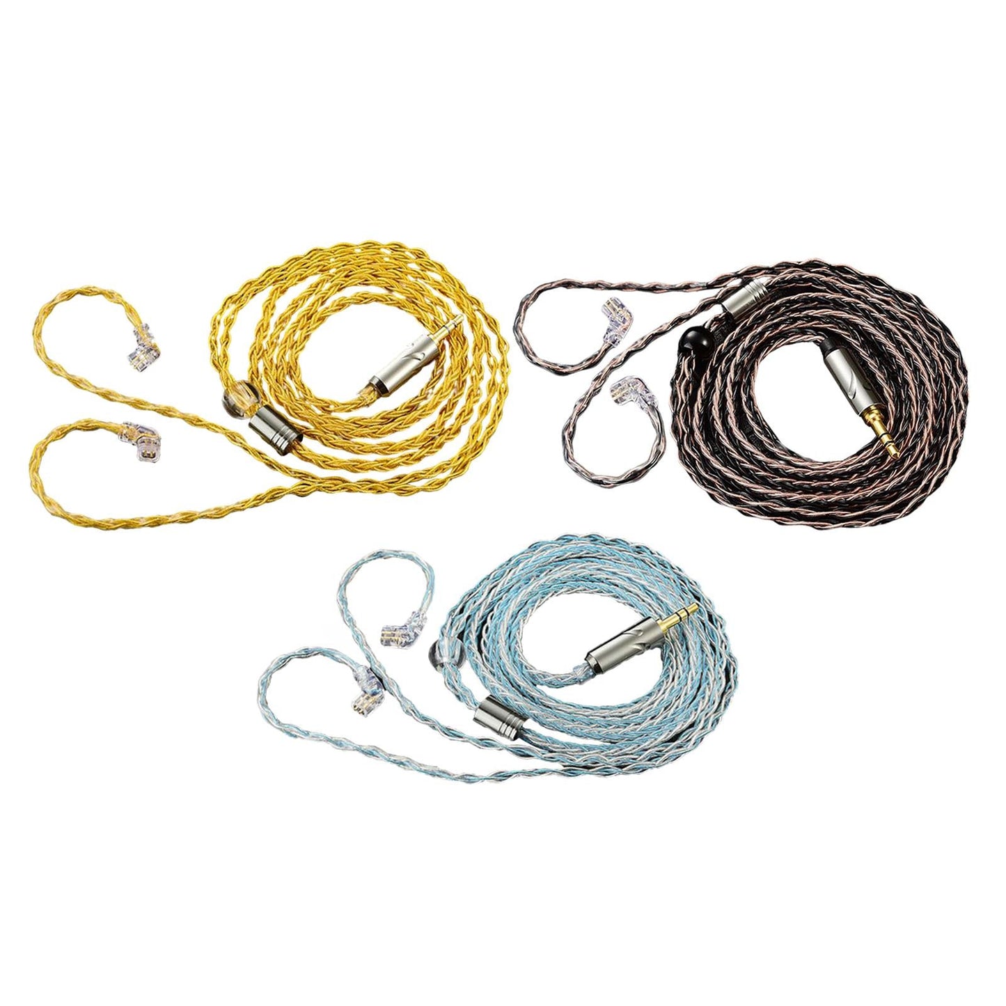 Earphone OFC Wire 2 Pin Connector Upgrade Cable for Qkz Zxn Zxt AK6 Pro Yellow
