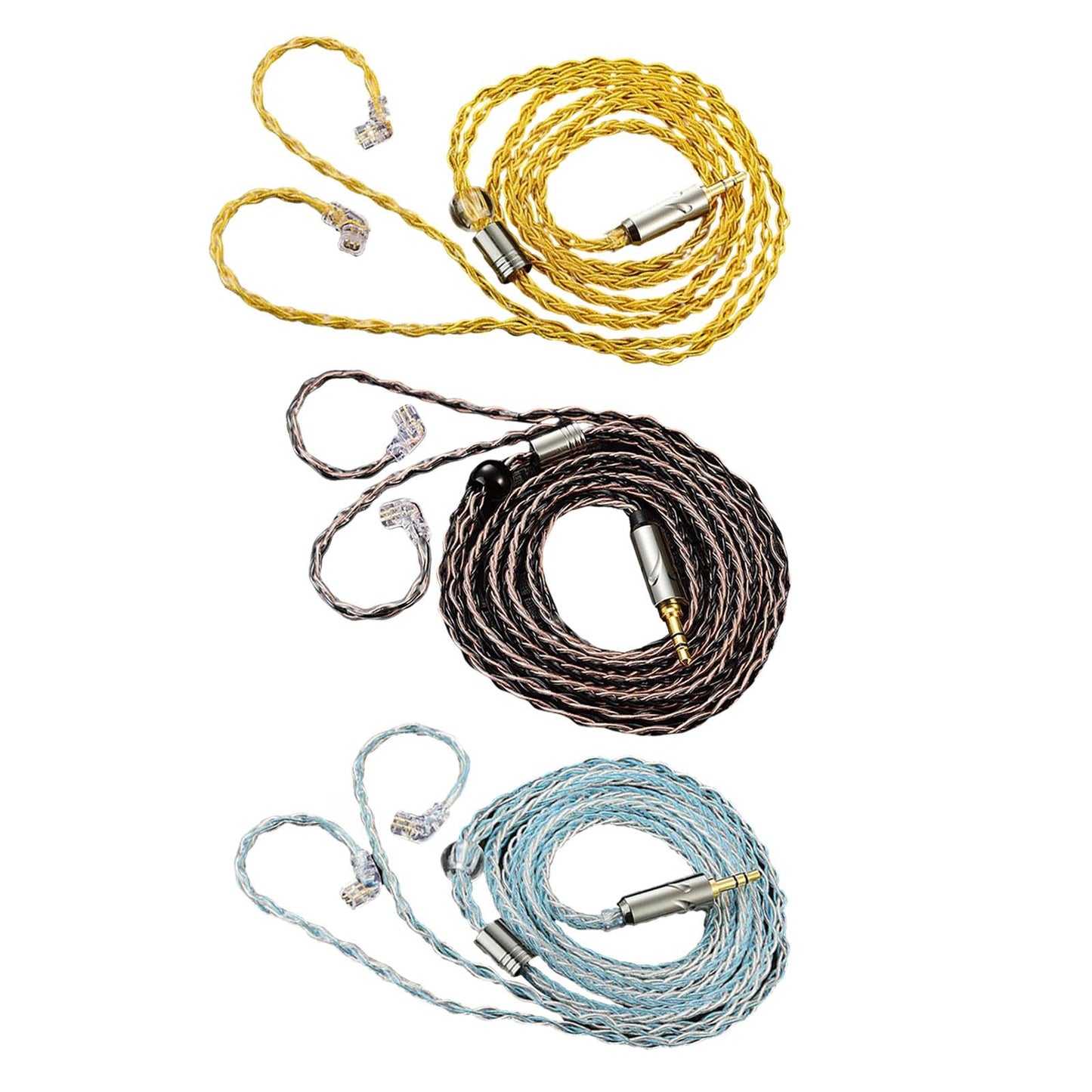 Earphone OFC Wire 2 Pin Connector Upgrade Cable for Qkz Zxn Zxt AK6 Pro Yellow