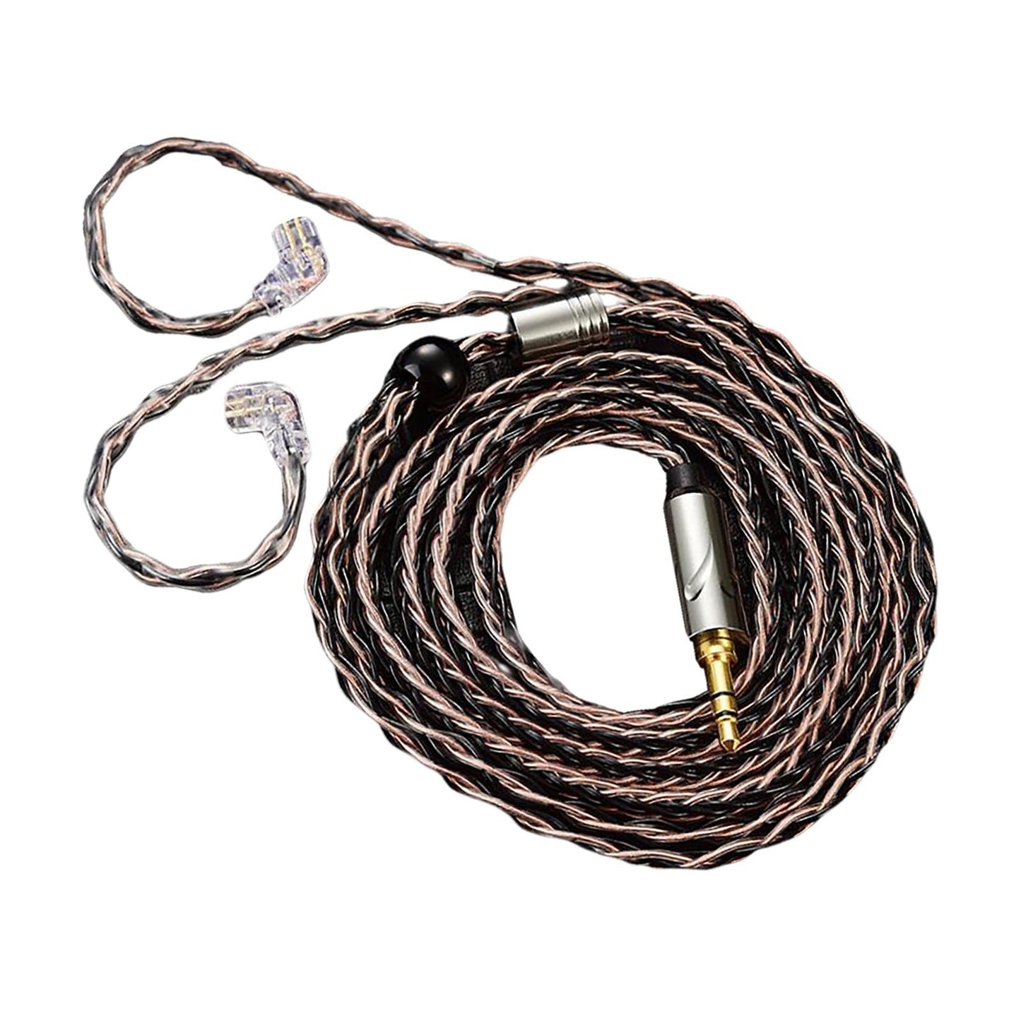 Earphone OFC Wire 2 Pin Connector Upgrade Cable for Qkz Zxn Zxt AK6 Pro Brown