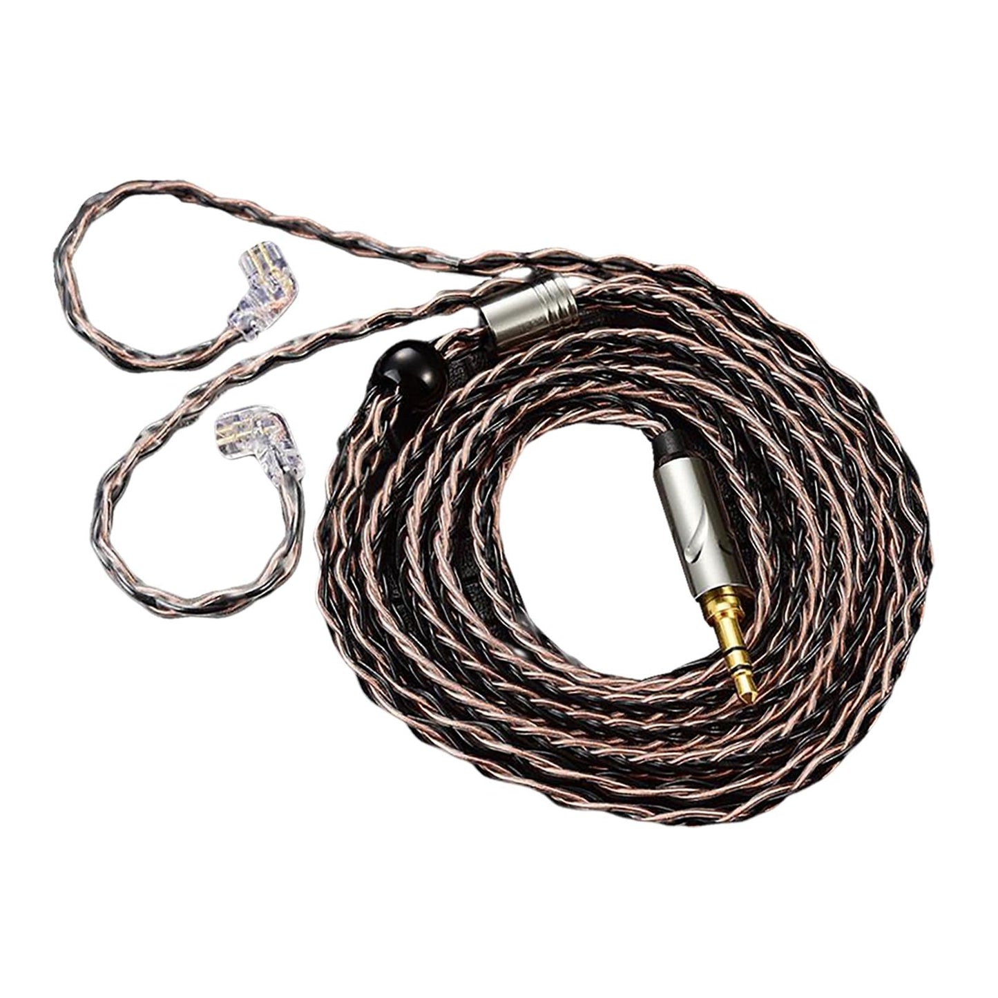 Earphone OFC Wire 2 Pin Connector Upgrade Cable for Qkz Zxn Zxt AK6 Pro Brown