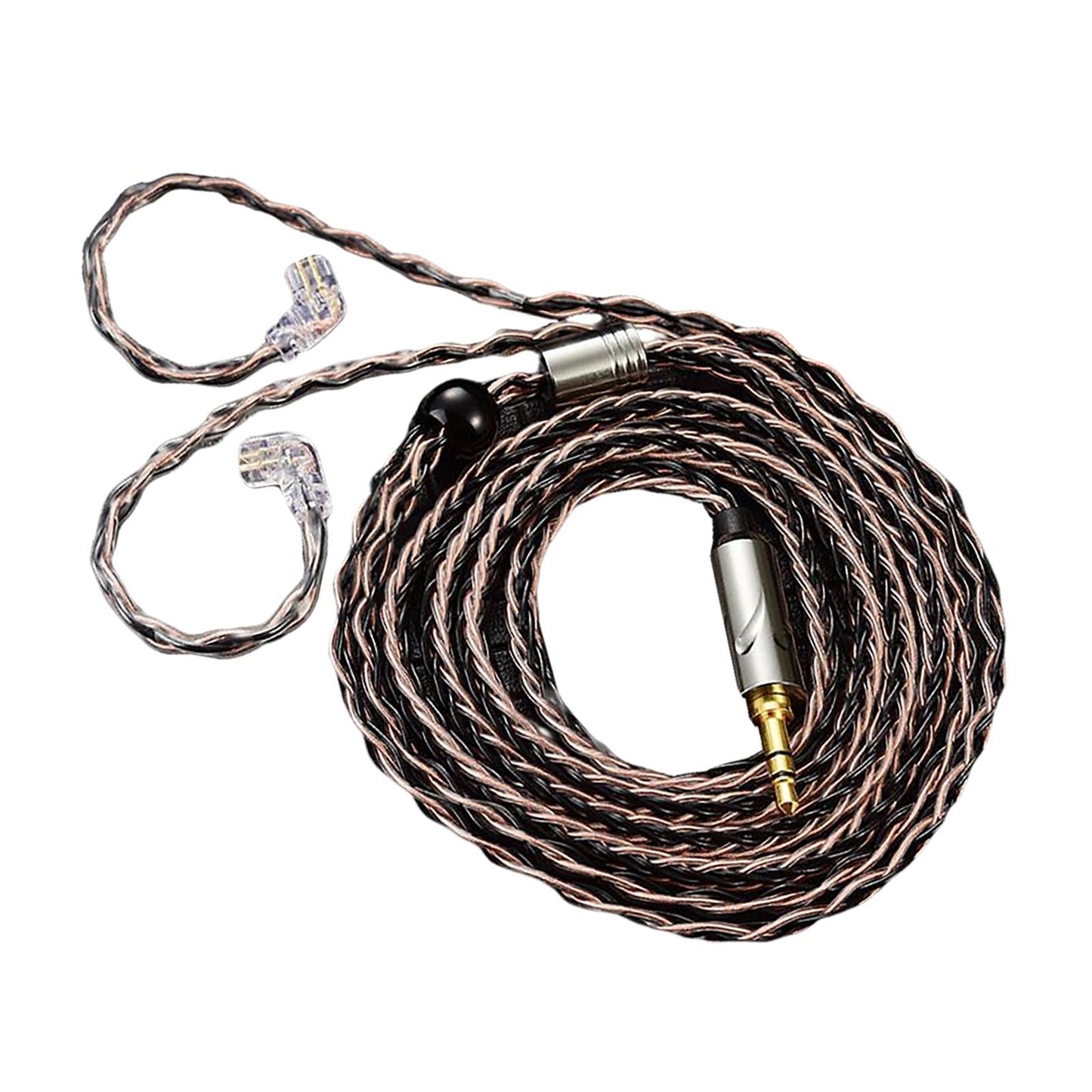 Earphone OFC Wire 2 Pin Connector Upgrade Cable for Qkz Zxn Zxt AK6 Pro Brown