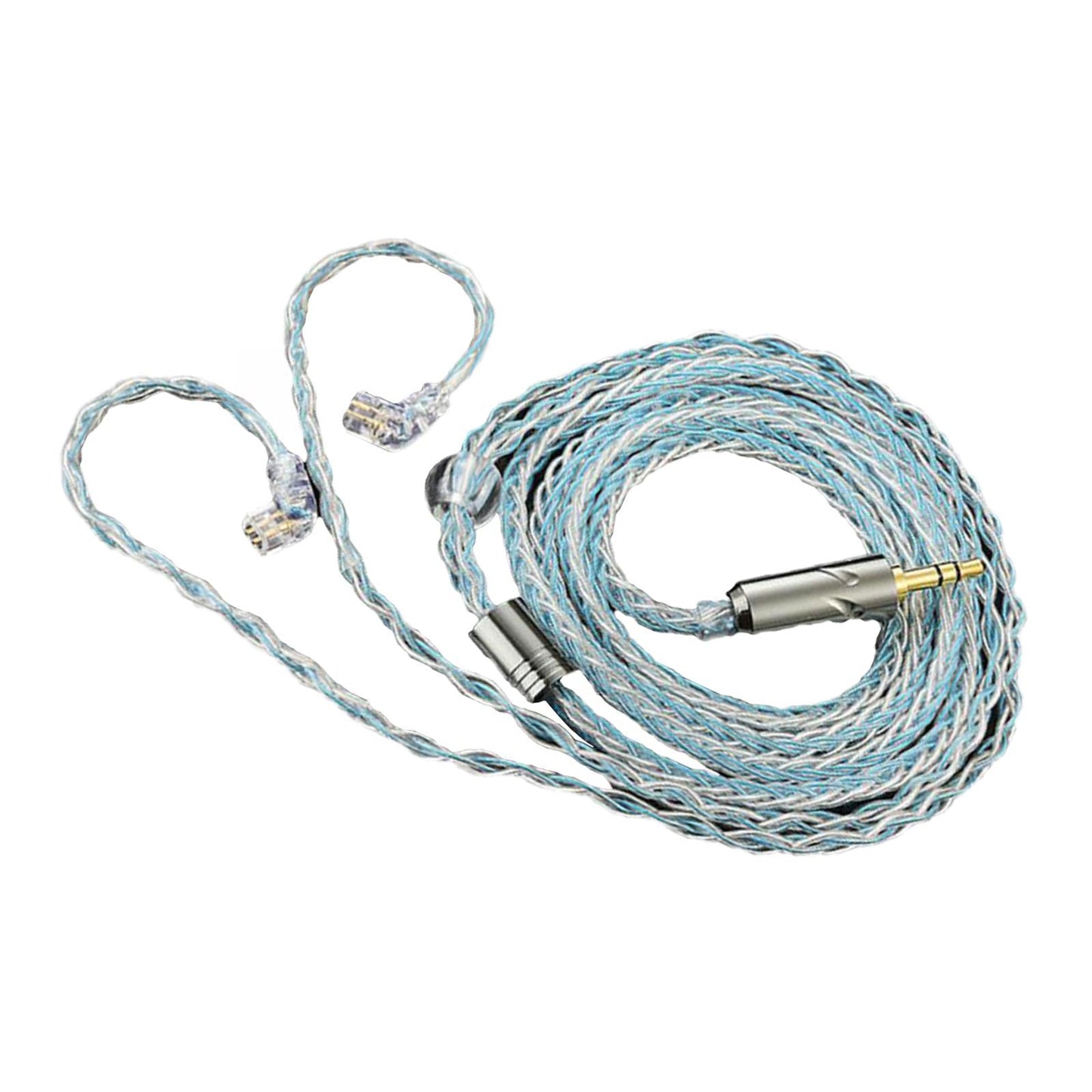 Earphone OFC Wire 2 Pin Connector Upgrade Cable for Qkz Zxn Zxt AK6 Pro Blue