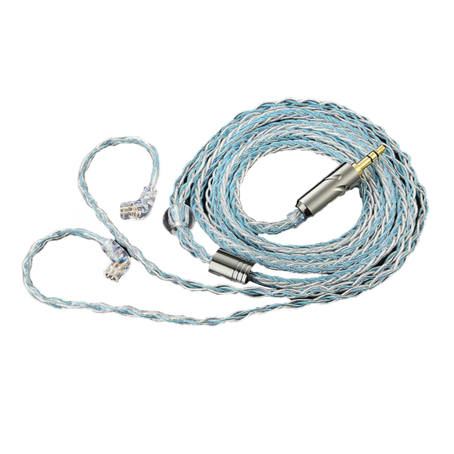 Earphone OFC Wire 2 Pin Connector Upgrade Cable for Qkz Zxn Zxt AK6 Pro Blue