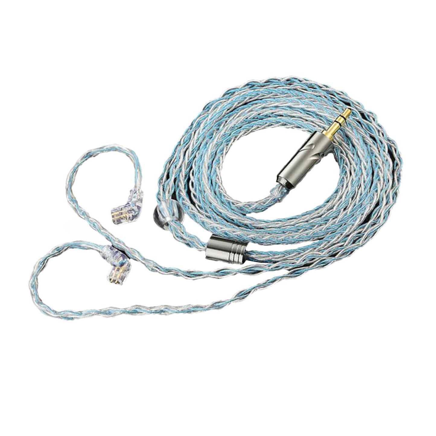 Earphone OFC Wire 2 Pin Connector Upgrade Cable for Qkz Zxn Zxt AK6 Pro Blue