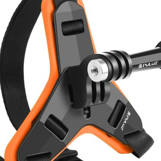 Motocross Helmet Chin Fixed Mount Holder Non-Slip for DJI POV Shooting Orange