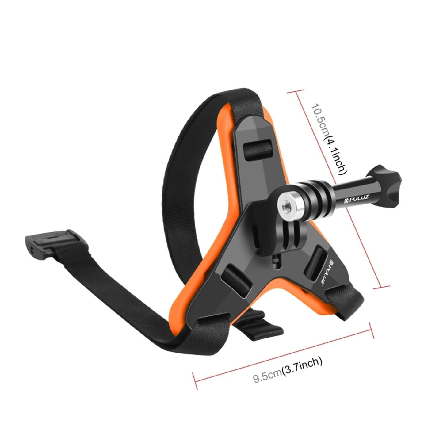Motocross Helmet Chin Fixed Mount Holder Non-Slip for DJI POV Shooting Orange