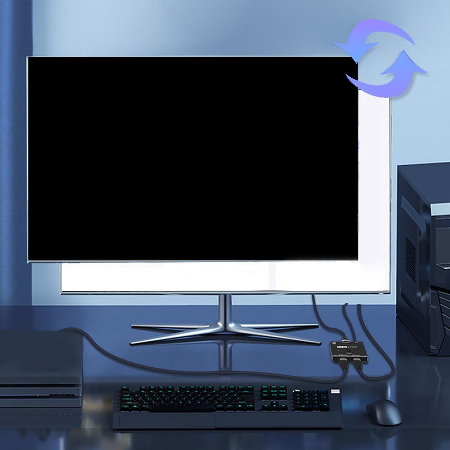 Hdmi-Compatible 2.1 Switch 8K Splitter Converter  for PS4 Blue-Ray Player