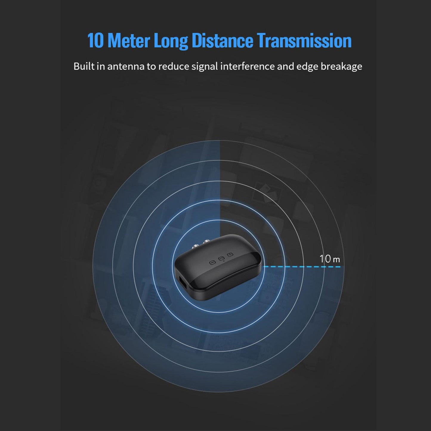 Bluetooth 5.0 Receiver Transmitter NFC Audio Adapter with Mic for PC TV