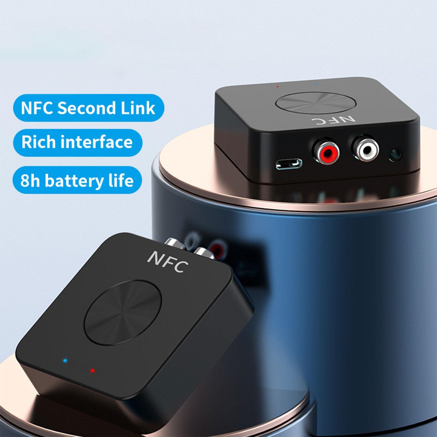 Audio Transmitter Amplifier Low Latency with 3D Surround Long Range Optical