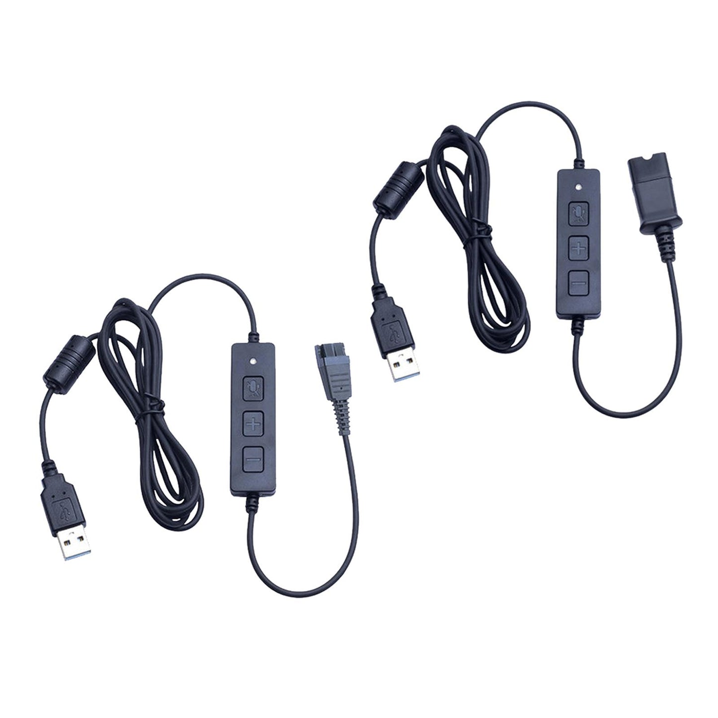 Headset Quick Disconnect Qd Connector Cable to USB for Jabra QD Interface