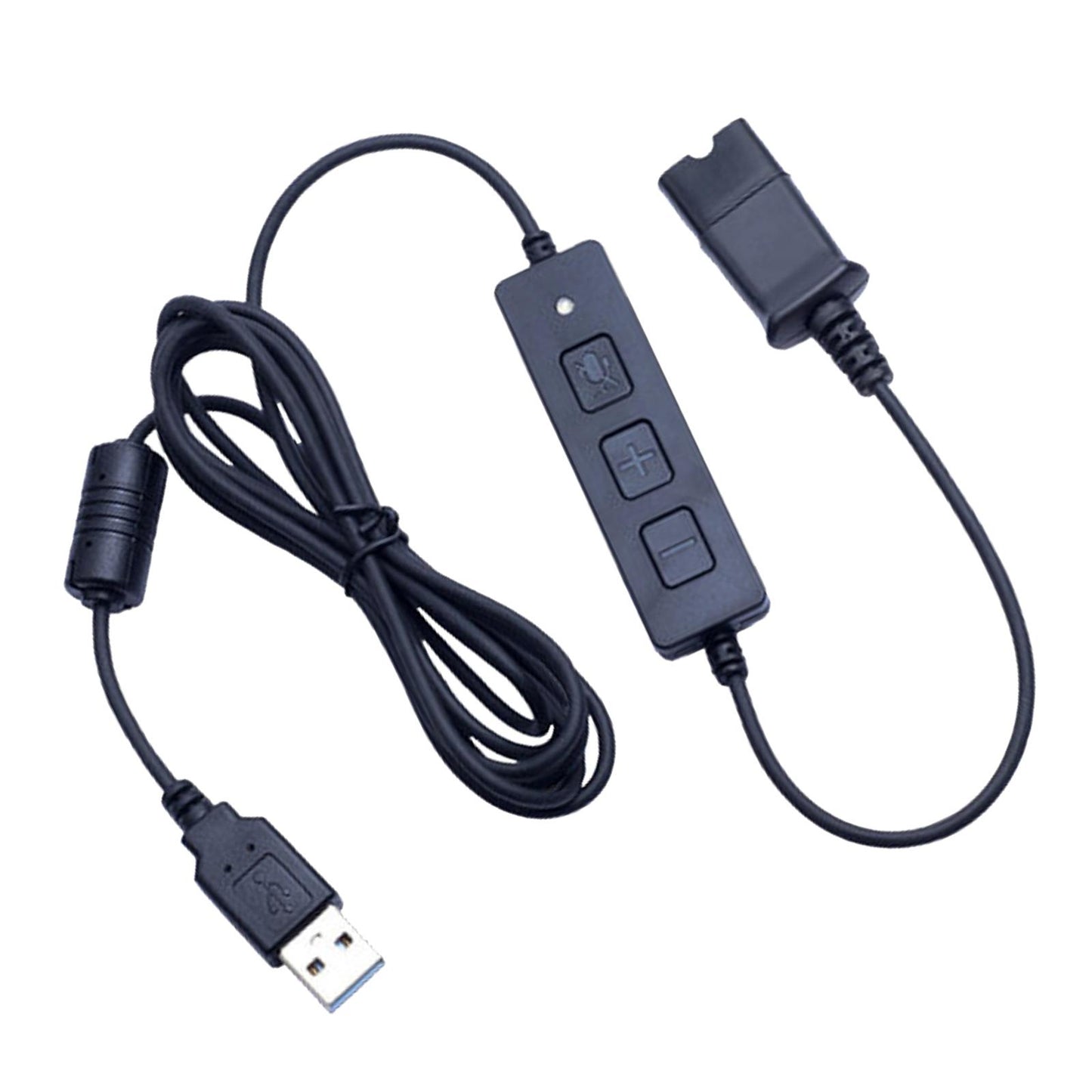 Headset Quick Disconnect Qd Connector Cable to USB for Jabra QD Interface