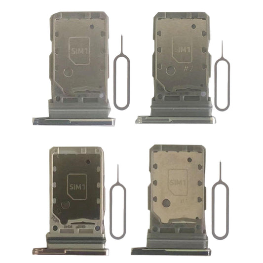 Dual Sim Card Tray Holder Replacement for Samsung S21 5G Sim Tray grey