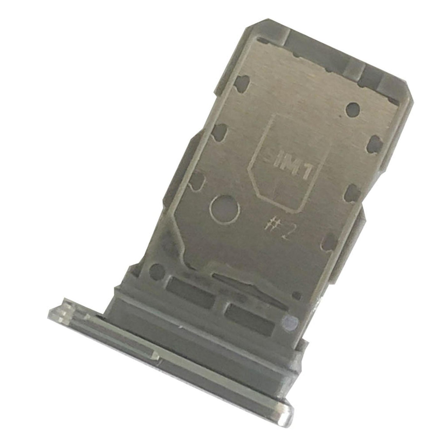 Dual Sim Card Tray Holder Replacement for Samsung S21 5G Sim Tray Silver